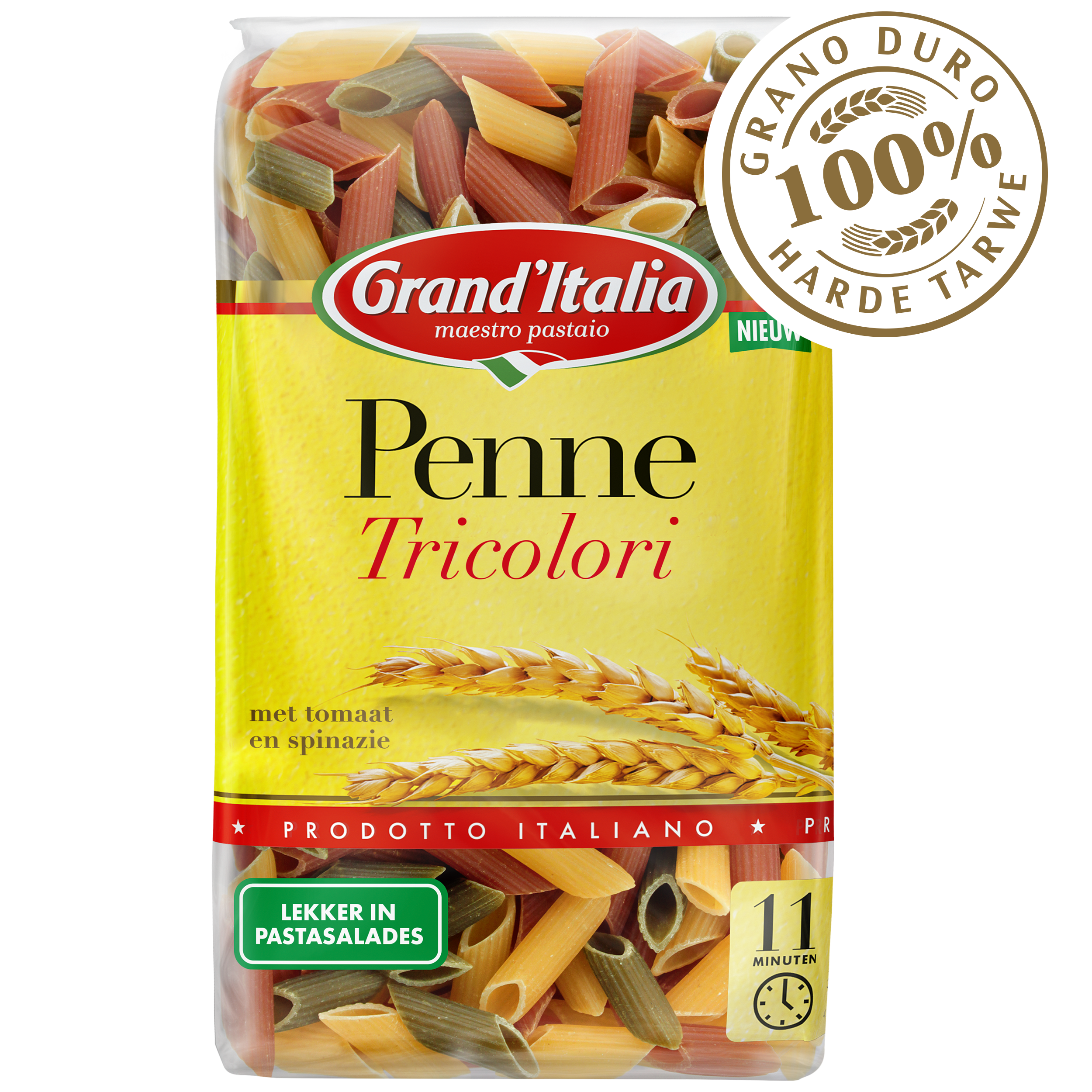 Grand'Italia Penne Tricolori pasta - claim